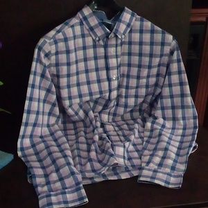 Men's George classic fit large 4 2-44 thin long sleeve dress or casual shirt